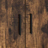Storage Bed Frame Smoked oak 100 x 200 cm Engineered wood 3335185