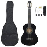 70127 8 Piece Classical Guitar Beginner Set Black 1/2 34