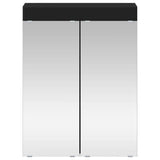Bathroom Mirror Cabinet with Door TULUM Black 60 x 16.5 x 78 cm 880362