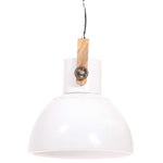 Industrial Hanging Lamp 25 W White Round 40 cm E27 320538