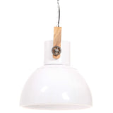 Industrial Hanging Lamp 25 W White Round 40 cm E27 320538