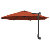 Garden Parasol Terracotta 248 x 248 x 148 cm 42003232