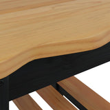 Side Table EKAI Black 50 x 50 x 45.5 cm Solid Pine Wood 42037021