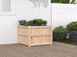 Garden Planter 60x60x60 cm Solid Wood Pine 837424