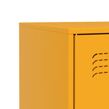 Sideboard Mustard Yellow 67x39x83 cm Steel 841682