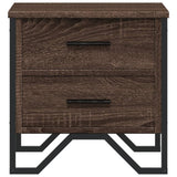 Bedside Cabinets 2 pcs Brown Oak 40x41x40 cm Engineered Wood 848513
