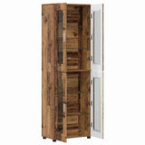 Highboard FLORIN Old Wood 60 x 35 x 182 cm Engineered Wood 3397912