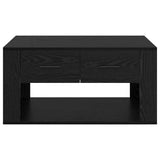 Coffee Table Black Oak 80 x 50 x 40 cm Engineered Wood 881131