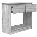 Console Table with Drawers Grey Sonoma 85.5x38.5x74.5 cm 861396