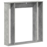 Fireplace Surround Concrete Grey 100 x 20 x 100 cm 8006618