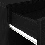 Rolling Cabinet Black Oak 45 x 38 x 54 cm Engineered Wood 862670