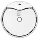 Wash Basin with Overflow 46.5x15.5 cm Ceramic Silver 143865