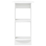 Side Cabinet White Engineered Wood 899834