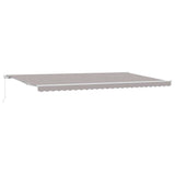 Retractable Awning Retractable Manual Light Grey 600 x 350 cm 3331765