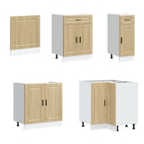 11 Piece Kitchen Cabinet Set "Porto" Sonoma Oak Engineered Wood 3314904