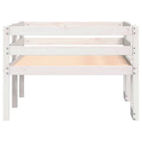 Kids' Bed Frame without Mattress White 75x190 cm Small Single Solid Wood Pine 846871