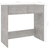 Desk Concrete Grey 80x40x75 cm Engineered Wood 801359