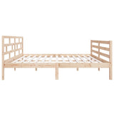 3101263 Bed Frame without Mattress Solid Wood 140x190 cm