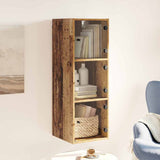 Wall Cabinet Old Wood 35 x 37 x 102 cm Engineered Wood 882907