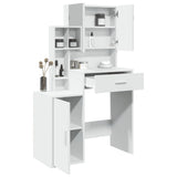 Dressing Table with Cabinet White 80x35x132 cm 848234