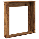 Fireplace Surround Old Wood 100x20x100 cm Engineered Wood 854578