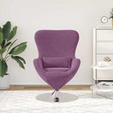 Egg Chair Purple 63 x 73 x 90 cm Velvet 42002735