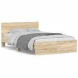 Bed Frame without Mattress Sonoma Oak 120x200 cm 3207492