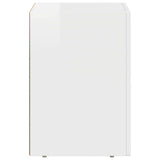 Bedside Table High Gloss White 29.5 x 33.5 x 50 cm 891232