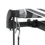 Automatic Retractable Awning with LEDs Anthracite&White 400x350 cm 3215811