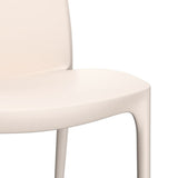 Garden Chair Set of 2 Cream Polypropylene Standard Durable 364733