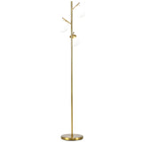 3-Light Tree Floor Lamps for Living Room, Modern Standing Lamp for Bedroom with Globe Lampshade, T3398P343239
