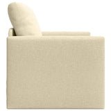 Sofa Bed Cream 74 x 77 x 81 cm Fabric 4106627