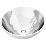 Wash Basin 32.5x14 cm Ceramic Silver 143483
