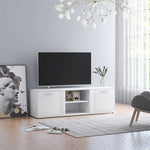 TV Cabinet White 120x34x37 cm Engineered Wood 801161