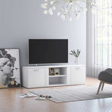 TV Cabinet White 120x34x37 cm Engineered Wood 801161