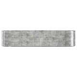 Garden Raised Bed Galvanised Steel 322x100x68 cm Silver 319072