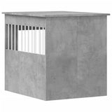 Dog Crate Furniture Concrete Grey 64.5x80x71 cm Engineered Wood 838333
