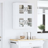Wall Glass Cabinet LUCCA 2 pcs White 60 x 31 x 40 cm 884966
