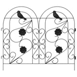 Garden Fence Trellis Black 308.5 x 54.5 x 0.3 cm 42021370