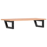 Basin Shelf Wall Mounted Steel and Solid Wood Oak 3302567