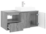 Bathroom Furniture Set 2 pcs Grey Sonoma Engineered Wood 3404060