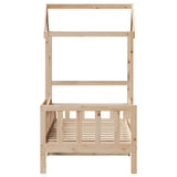 Day Bed with Roof without Mattress 90x200 cm Solid Wood 3282266