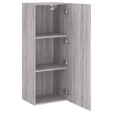 TV Wall Cabinet Grey Sonoma 40.5x30x102 cm Engineered Wood 836936
