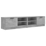TV Cabinets 2 pcs Concrete Grey 80x35x36.5 cm Engineered Wood 811475
