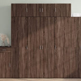 Highboard Brown Oak 80x42.5x185 cm Engineered Wood 3281440