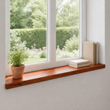 Window Sills 2 pcs Brown 90 x 30 x 2 cm Solid Beech Wood 42048273