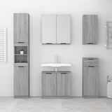 Wall-mounted Bathroom Cabinet Grey Sonoma 32x20x67 cm 817061