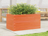 Garden Planter Wax Brown 70x40x46 cm Solid Wood Pine 3282441