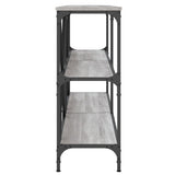 Console Table Grey Sonoma 160x30x75 cm Engineered Wood and Iron 832851