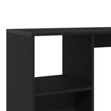 Bar Table Black Oak 124 x 46 x 103.5 cm Engineered Wood 868077